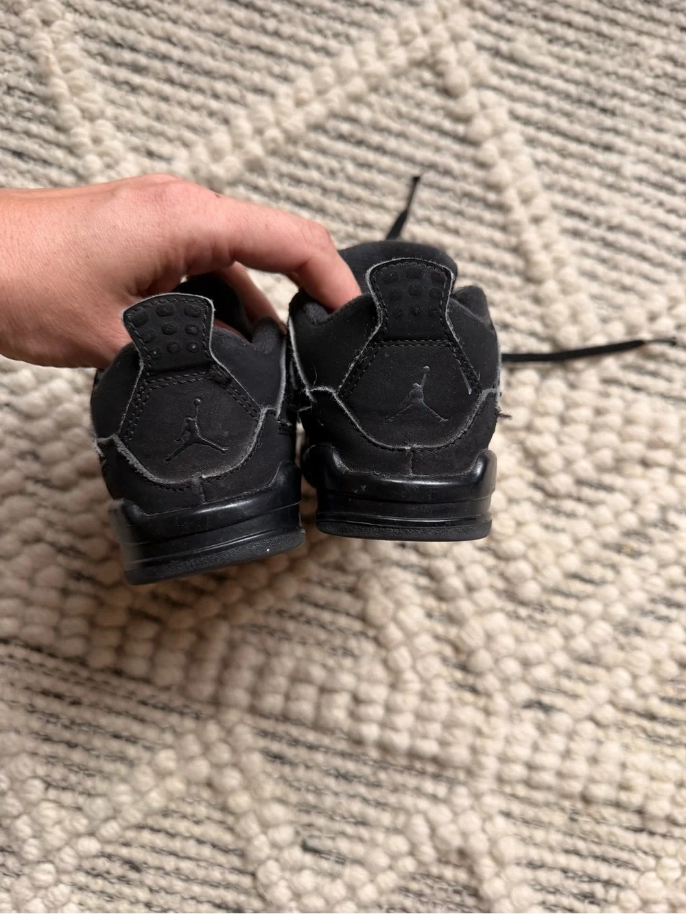 Nike Kids Black Jumpman Basketball Sneakers